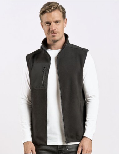 PRM-7940-Mens Canvas Fleece Vest